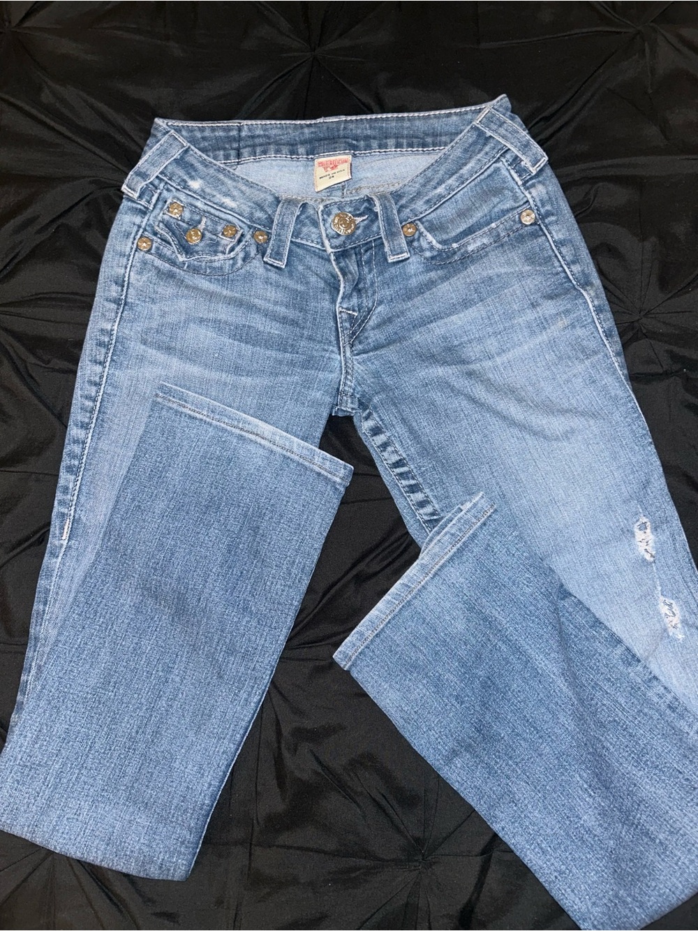 True Religion Women's Light Blue Bootcut Jeans